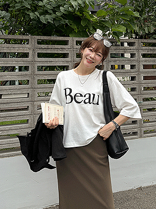 Bow Lettering 7-part Tee 