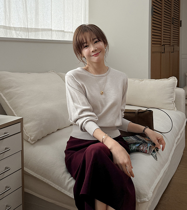 Merci Semi Boatneck Knit