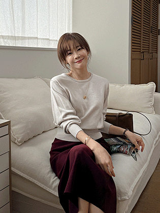 Merci Semi Boatneck Knit