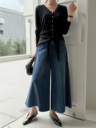 Lafley A-line culottes denim