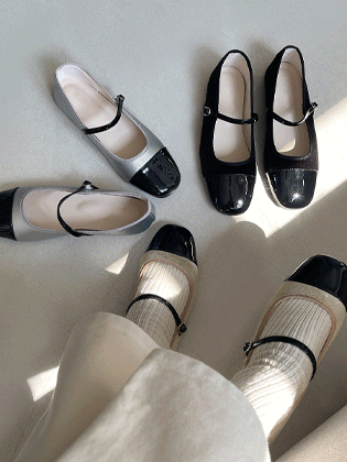 Bell Two-Tone Mary Jane Flats