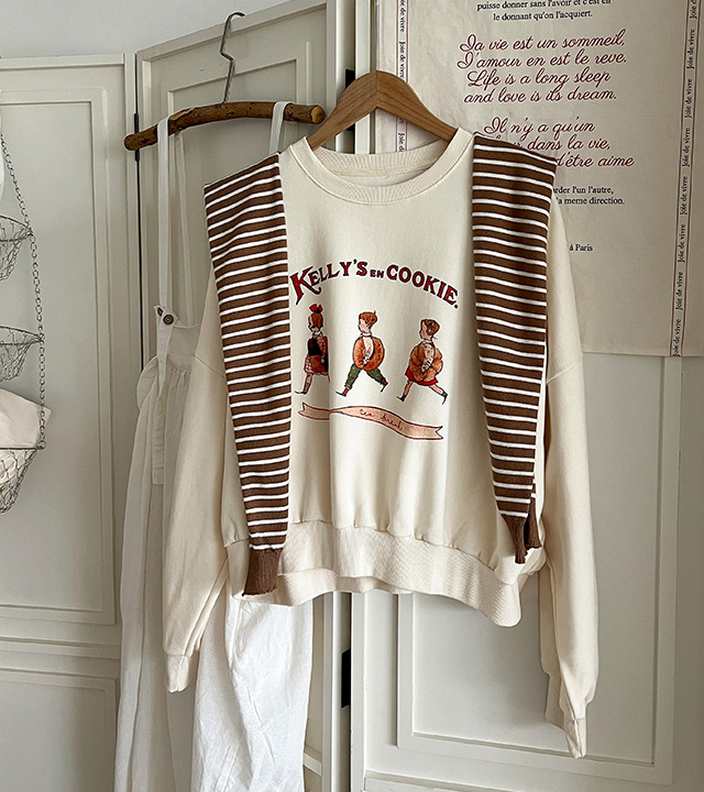 Kelly Printed Man-to-Man Tee