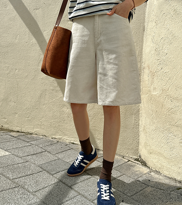 London Corduroy Bermuda Pants