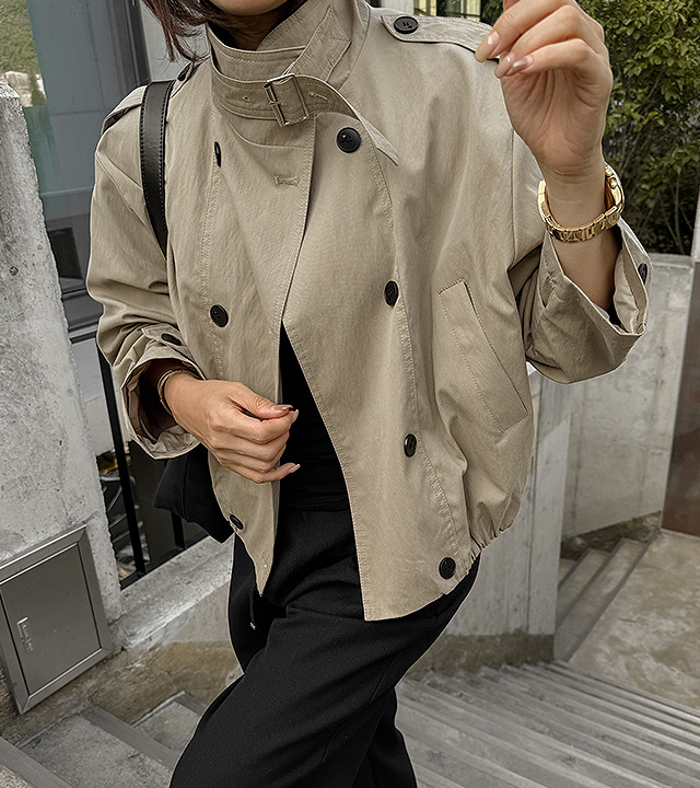 Gino Trench Blue Jacket 