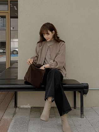 Plush wool touch blouson jumper 