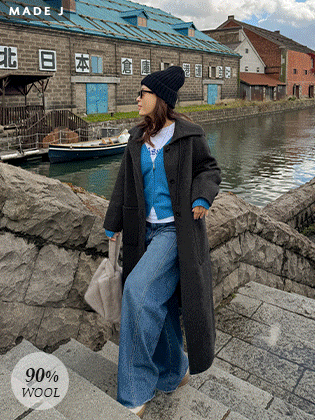 [MADE] Loro Knitting Collar Handmade Coat