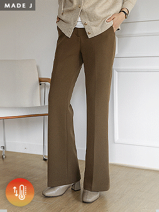 [MADE] Cheese Fleece Semi-Bootcut Slacks