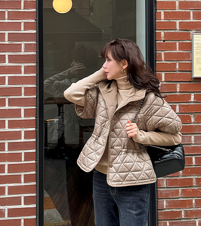 Berlin Quilted Hooded Jumper