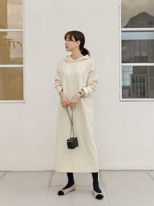Park Hooded Knit Dress