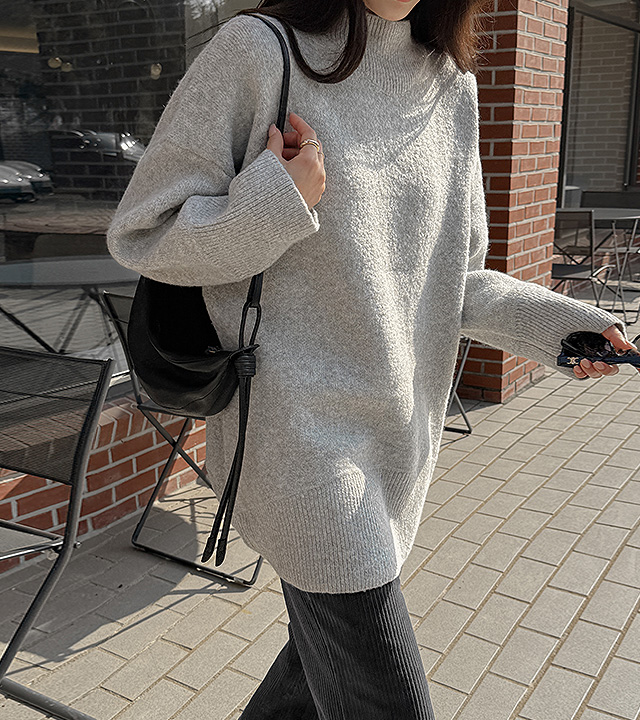 Macaron Bokashi Long Knit