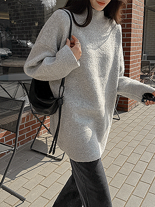 Macaron Bokashi Long Knit