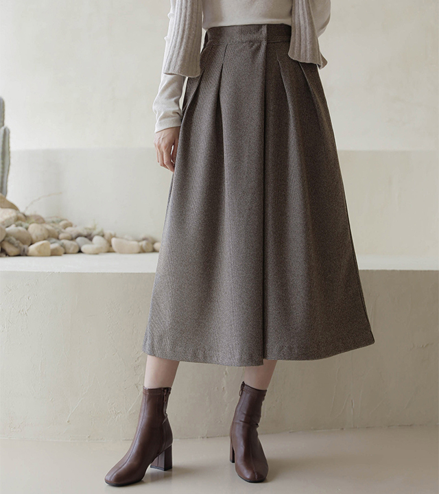 Classic Check Wrap Culottes Slacks