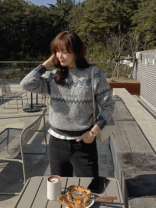 Whige Fair Isle Knit