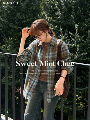 [MADE] Mint Chocolate Check Shirt