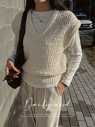 Fancy Yarn Alpaca Knit Vest