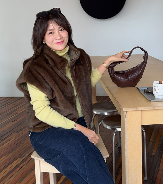 Andy Reversible Ecofur Padded Vest