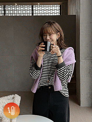 Fancy Fleece Stripe Tee