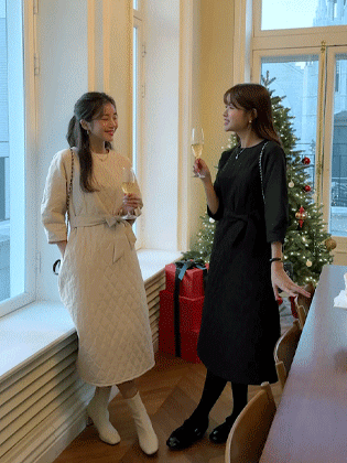 Balloon padded dress