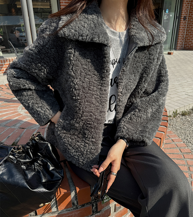 Riel shearling fur jacket