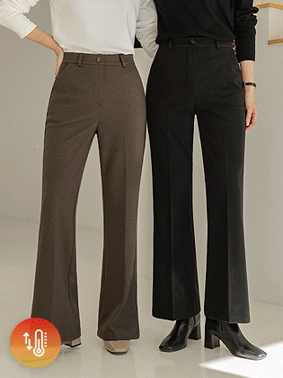 Mood Wool Touch Semi Bootcut Slacks