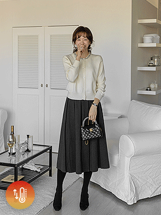 Your Wool Touch Pleated Skirt