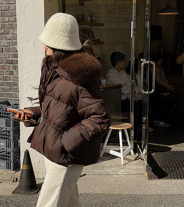 Blanc de Parka padded jumper