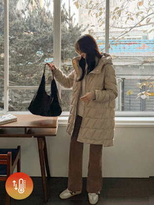 Labia Hooded Duck Down Padding