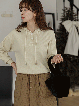 Lua Button Hooded Knit