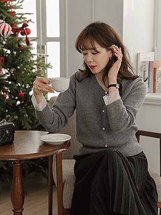 Twinkle Layered Angora Cardigan