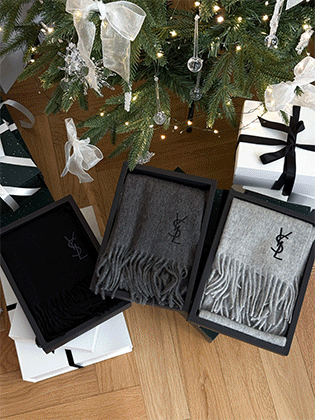 SAINT LAURENT cashmere blend muffler