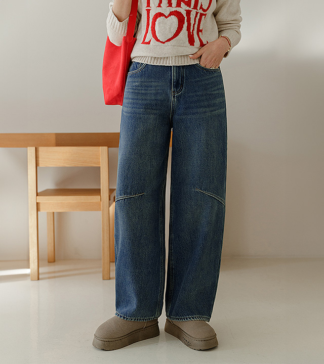 Archive Curved Cut Raised Denim