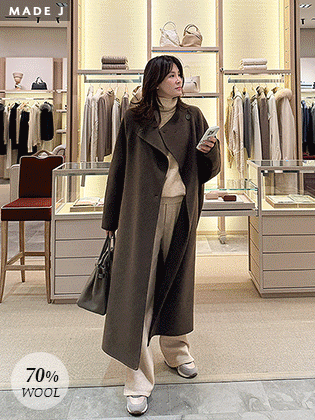 [MADE] Carven Drape Handmade Long Coat