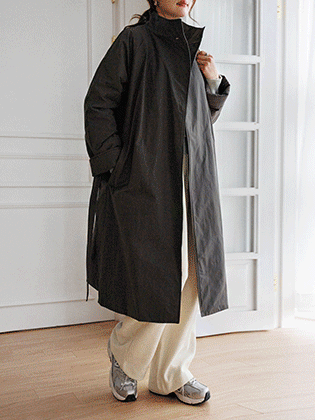 Stand Goose Padded Long Coat