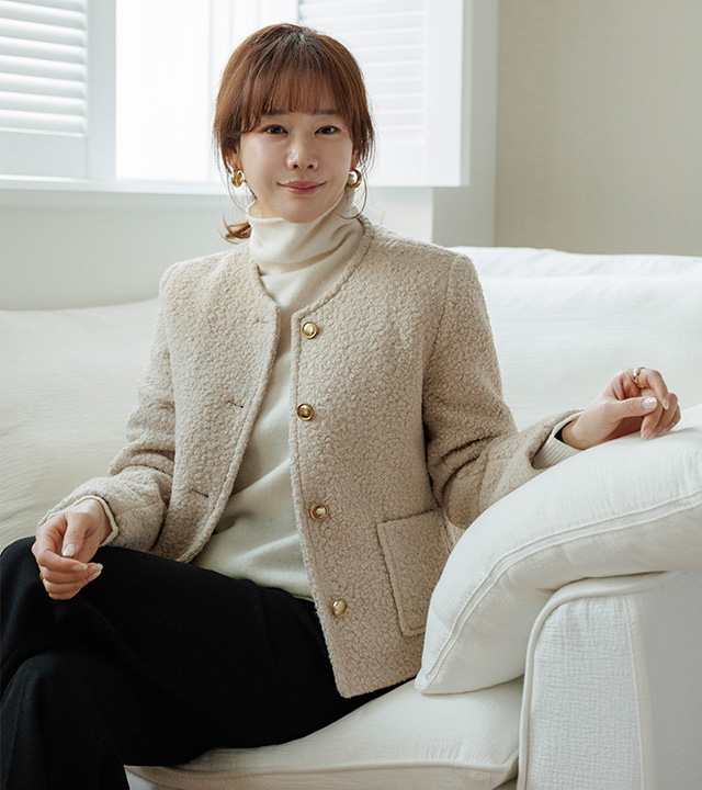 Elise bouclé quilted jacket