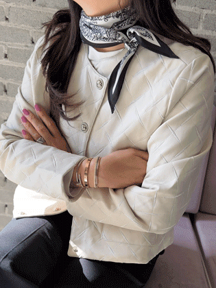 Sage Quilted Leather Jacket