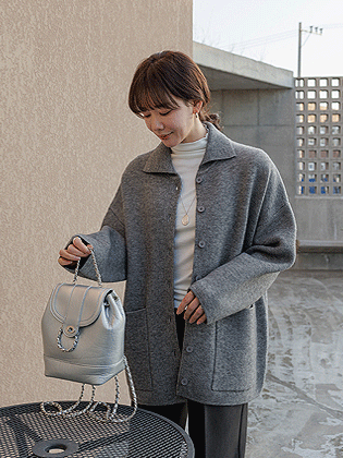 Romy loose fit knit jacket