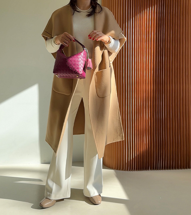 Jenne Wool 100% Poncho Handmade Coat