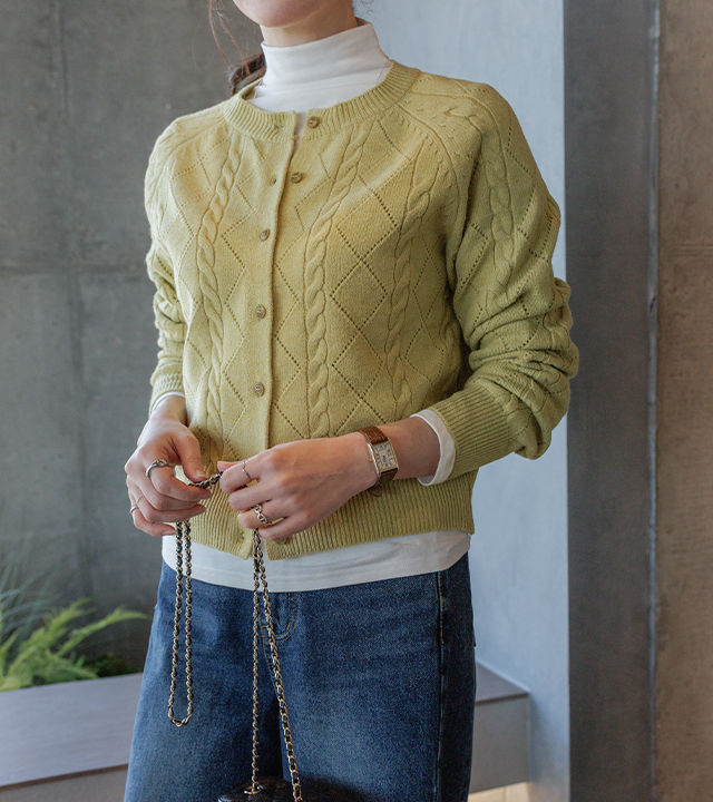 Bersi Mix Knit Cardigan