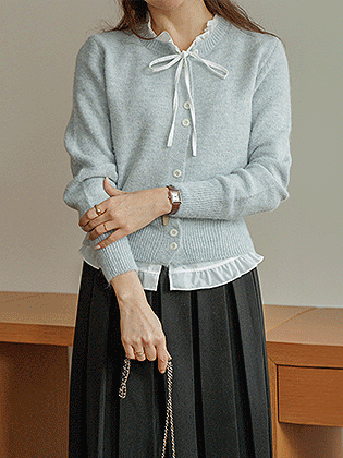 Romance Frill Blouse Cardigan