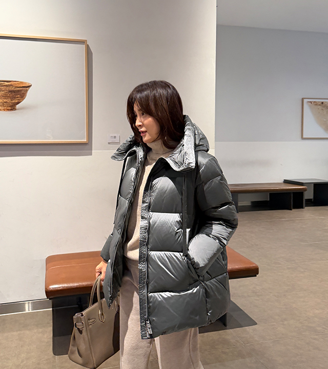 Max Down Half Padding Jumper