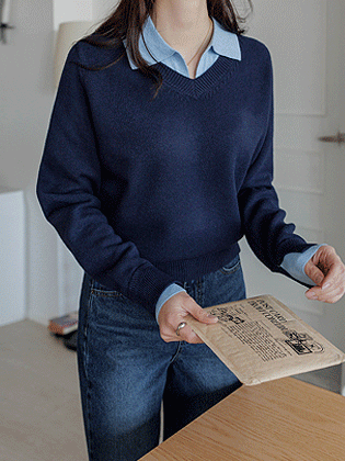 Den Layered Collar Knit 