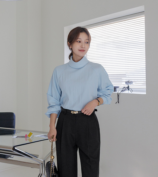 Roana half-neck blouse