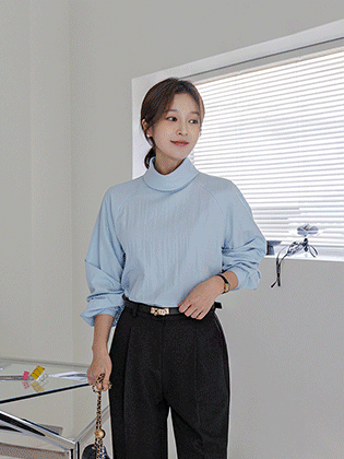 Roana half-neck blouse