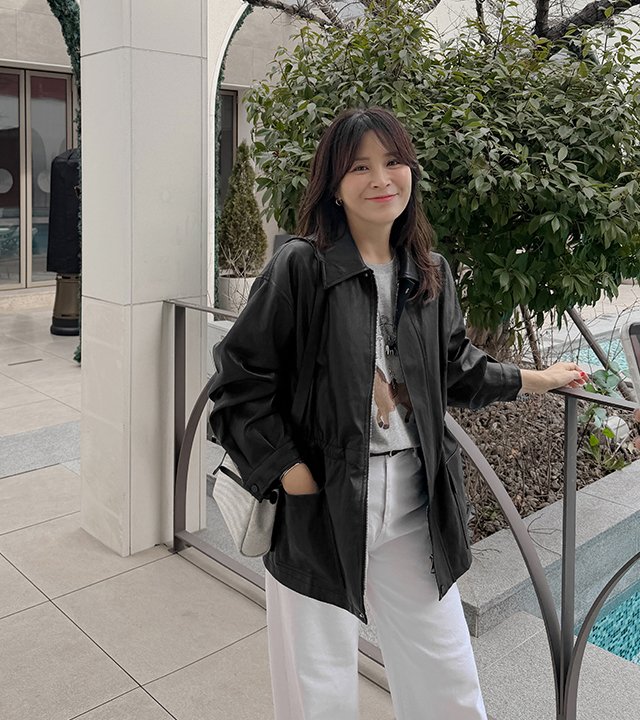 Vibe Half Leather Jacket