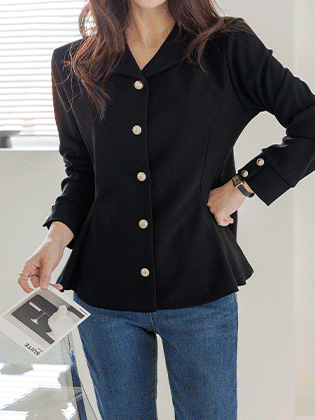 Isabel gold button jacket