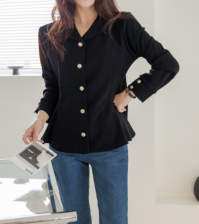 Isabel gold button jacket