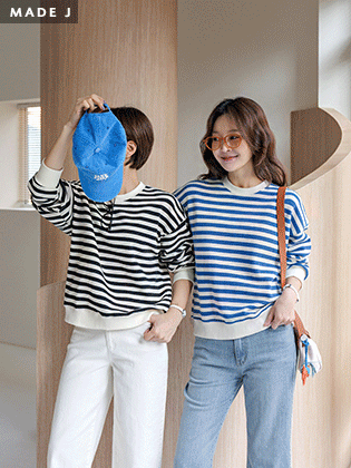 [MADE] Manon Stripe Team Man-to-Man