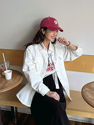 Solid cotton shirt jacket