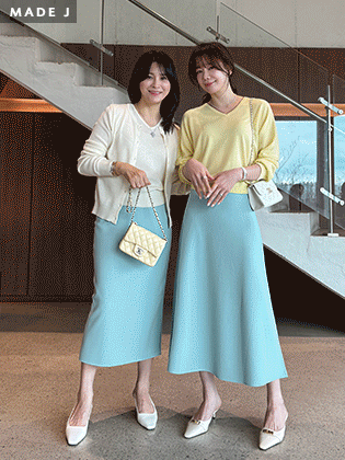 [MADE] Cheese Semi A-line Long Skirt