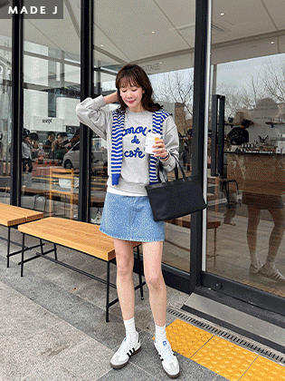 [MADE] Urban Denim Skirt Pants